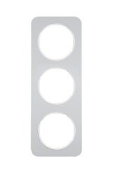 R.1 Ramka 3-krotna, aluminium/biały Berker
