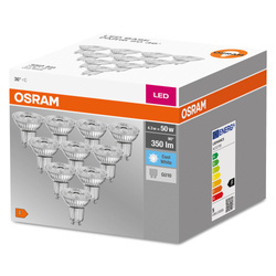 Set 10x Becuri LED GU10 4,3W 4000K 350lm 36° Osram