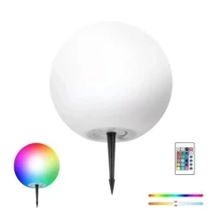 Solar LED GARDEN BALL 30cm 3000K+RGB lampă de grădină Kobi