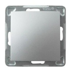 Întrerupător unipolar argintiu Ospel Impresja lP-1Y/m/18