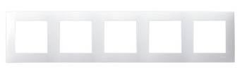 Cadru 5gang cadru SZAFIR alb Ospel