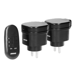Set de mini prize fără fir controlate prin telecomandă 2+1, IP44, versiune Schuko