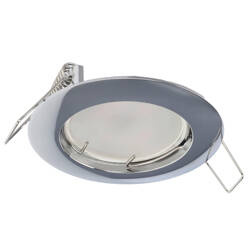 ZIVA Chrome IP20 crom rotund IP20 aparat de iluminat de plafon încastrat cromat EDO777309 Edo Solutions