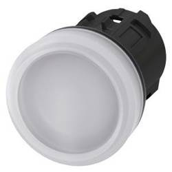 Capac de lampă de semnalizare 22mm alb din plastic IP69k Sirius ACT 3SU1001-6AA60-0AA0 Siemens