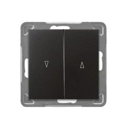 Comutator jaluzele cu blocare mecanică antracit Ospel Impresja lP-7YB / m / 50