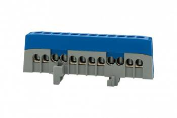 Bandă de protecție 12-mod. ZPI 12x16mm2 IP20 albastru F-electro