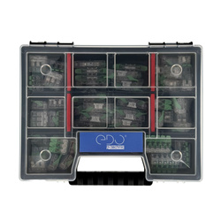 Set de conectori EDO Technic pentru toate tipurile de cabluri | 20x EDO2411, 20x EDO412, 20x EDO413 5xEDO415 + KNO20154