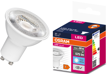 Bec LED VALUE PAR16 Plastic 80 36° 6,9W 4000K GU10 Osram
