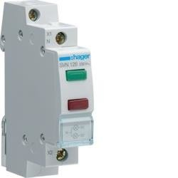 Lampă semnalizare 230V roșu+verde SVN126 HAGER