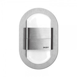 LED RUEDA Duo 10V DC Oțel periat 6000K Skoff ML-RDU-K-W-1-PL-00-01