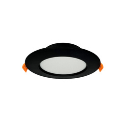 Corp de iluminat încastrat LED ALEXIS 6W 510lm IP20 CCT, rotund, negru | HOROZ