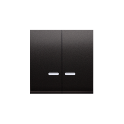 Simon 54 Premium antracit DKW9L/48 Taste cu indicator pentru într. cruce și cap scară, duble, cu iluminare, antracit