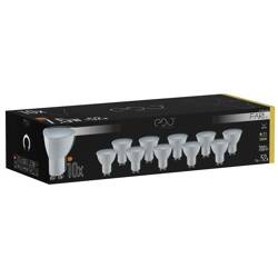 Set de 10x FARI LED GU10 GU10 7.5W 3000K cald WW bec 700lm 120st Edo Solutions