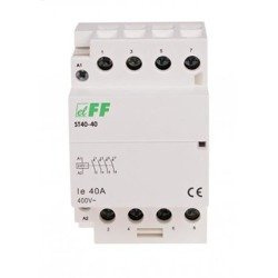 Contactor: 4-polar pt.instalaţii; 40A; 230VAC; NO x4; DIN; ST40-40 F&F