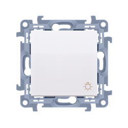 Buton lumină (modul) 10AX 250V alb Simon 10