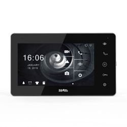 videomonitor IPS HD de 7" cu butoane sensibile la atingere, negru Zamel VP-808BHDWIFI