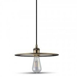 Lampă suspendată cu placă de aur 30cm E27 Metal Plate-Rose Gold VT-7777-RG 3751 V-TAC