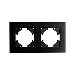 Ramă dublă aluminiu neagră, seria ViP ViPlast