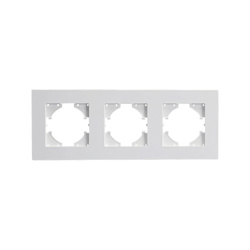 Ramă triplă ABS albă, seria ViP ViPlast