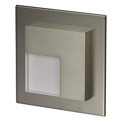 Corp de iluminat cu LED Timo cu ramă încastrată 14V DC, culoare oțel inoxidabil, alb cald 07-211-22 Ledix Zamel