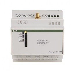 Telemetric; PLC MAX; IP20; 230VAC; relee; DIN; -10÷50°C; 3W; OUT: 4; SIMPLYMAX-P04 F&F