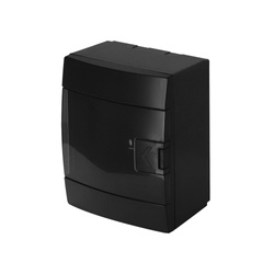 Tablou de distribuție HOROZ pentru fum negru, montat la suprafață, cu 4 module