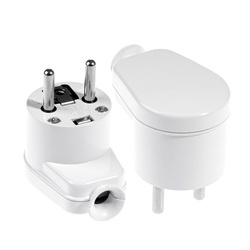 Priză decupată, înclinată, 2p+Z, 16A, 250V; WT-16 WHITE