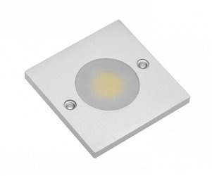 Oprawa LED COB JOVITA kwadratowa 3W 12V 1x COB ciepły biały 150cm przewód z mini AMP GTV
