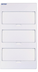 PANOU MODULAR S36 MONTAT ÎNCASTRAT IP40 CU CAPAC ALB N+PE