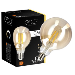 DARI LED Filament decorativ bec decorativ 7W, E27, 2700K, 710lm, 230V, GOLD, G95, EDO777635 EDO Solutions