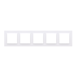 Ramă cu 5 module albă Simon 10