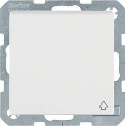 Q. Gniazdo Schuko z uziemieniem i klapką biały Berker