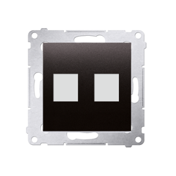 Simon 54 Premium Capac antracit prize de teleinformații pentru Keystone plat dublu (modular), DKP2.01/48