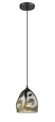 Lampă suspendată Melt E27 negru Light Prestige LP-126/1P