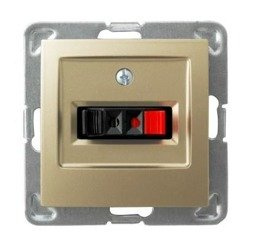 Soclu pentru difuzor unic, aur metalic Ospel Impresja GG-1Y/m/28