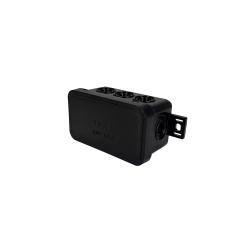 Cutie de conexiune aplicată flexibilă 80x45x41mm IP54 8 intrări capac cu clips neagră V8 EDO777924 EDO Technic