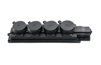 Conector: alimentare AC; soclu; 2P+PE; 250VAC; 16A; neagră; IP44; D.3159/4 PAWBOL