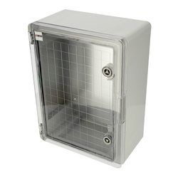 Carcasă electrică ABS 400x500x180 cu placă de montaj galvanizată (cu uși transparente) | 800.701.004 | HOROZ