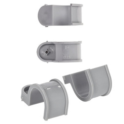 Suport pentru conducte din plastic, 25 mm, PA armat, pachet de 60 buc.
