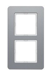 Q.7 Ramka 2-krotna, aluminium Berker