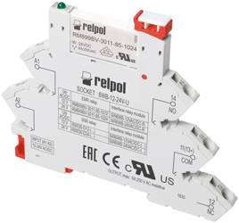 Releu de interfață cu profil îngust 1P 24V 6A 250V AC 30V DC 863768 Relpol