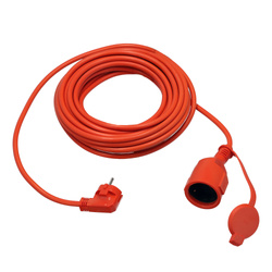 Prelungitor de grădină portocaliu 20 m (3×1,5 mm²) IP44 priză Schuko | 800.820.100 | HOROZ
