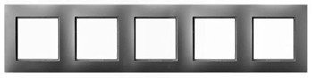 Ramă 5 posturi Szary mat Ospel Aria R-5U/70