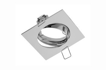 Oprawa wpuszczana punktowa, oczko ruchome PORTO chrom kwadratowy OP-PRAN6-01 GTV