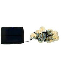 Ghirlandă luminoasă 5.5m în aer liber + 10 becuri G40 aur solar IP44 T-90808 PLASTROL