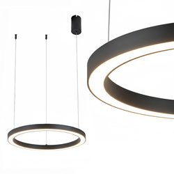 Lampă suspendată GRANDE-36 LED 36W 2100lm 4000K IP20 neagră | HOROZ