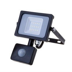 Lampă: proiector LED; 6400K; IP65; Corp: neagră; 10W; Lung: 1m; 800lm; SKU 438 V-TAC