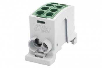 Terminal HLK 100A-2 (1x25,1x16 / 1x25,1x16)-verde F-electro