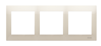 Simon 54 Premium Ramă crem 3 căi, universală, pentru cutii gips carton IP20/IP44, DRK3/41