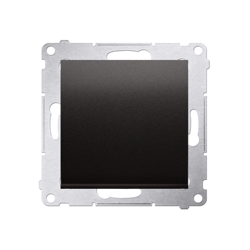 Simon 54 Premium Întrerupător cu revenire NO, simplu, antracit, fără pictogramă, conector rapid, DP1.01/48